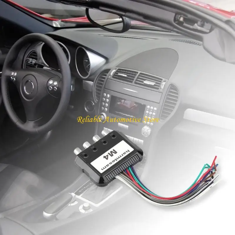 

M68B 4 Channel Line Output Converter High To Low Level Adapter For Clear Stereo Transmission In Vehicle Sound Systems