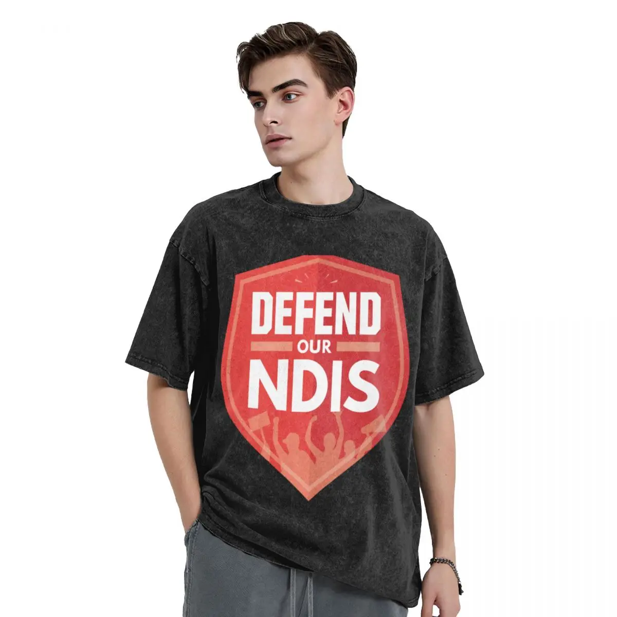 Defend Our NDIS T-Shirt rapper graphic tees summer clothes vintage clothes mens champion t shirts