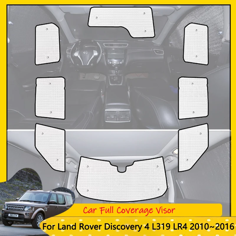 

For Land Rover Discovery 4 L319 LR4 2010~2016 Car Full Coverage Sunshades Protector Windshield Cover Reflective Sun Visor Auto