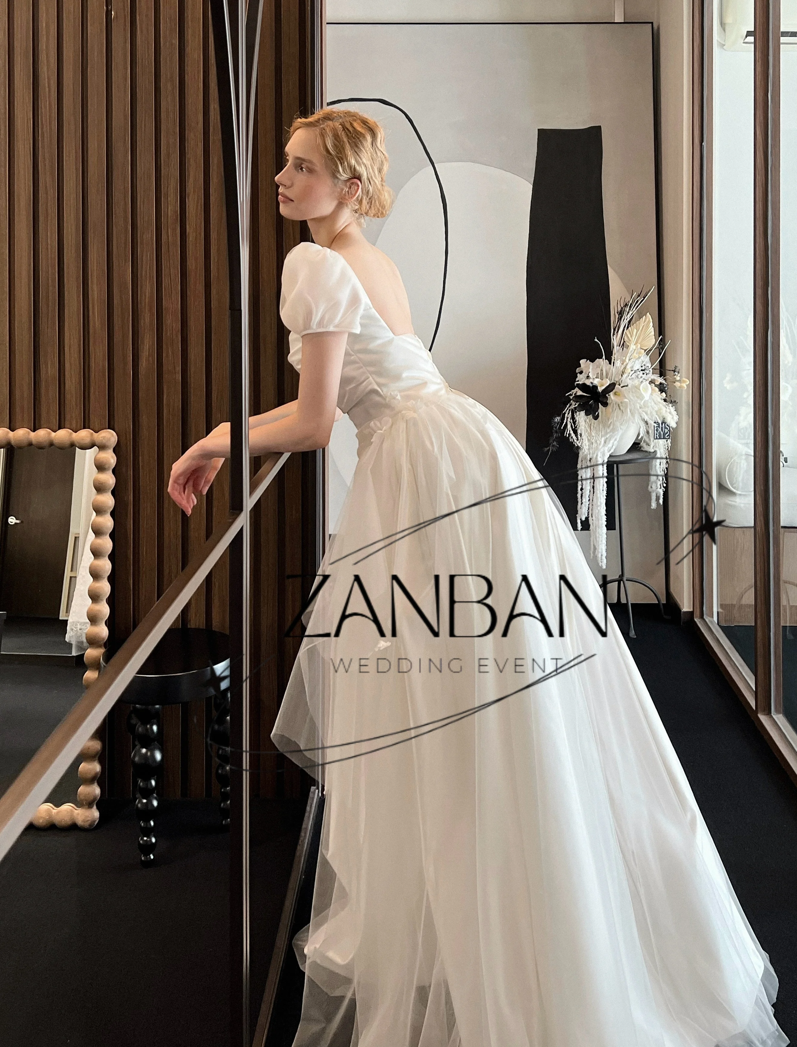 ZanBan Princess Lvory A-Line Taffeta 2027 Wedding Dresses Lace Pleat Spaghetti Strap Bridal Gown Customized Vestidos De Novia
