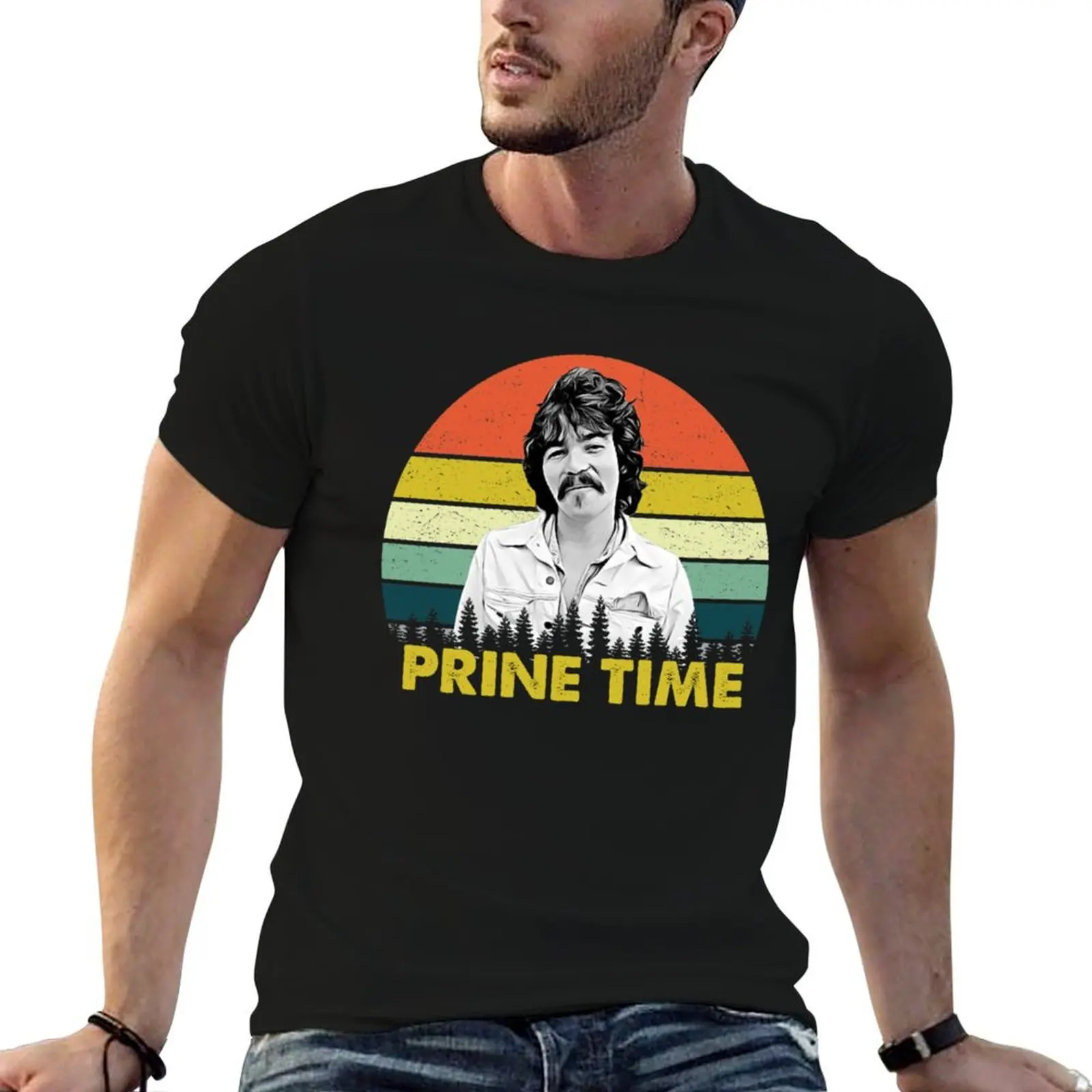 

man T-Shirt John shirt - cotton t t Prine Vintage shirt personalised Time