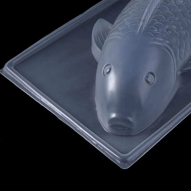 DIY 3D Fish Plastic Cake Chocolate Mould Jelly Handmade Transparent Sugarcraft Mold Dropshipping