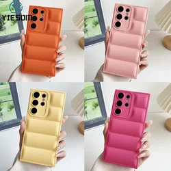Luxury Down Jacket Phone Case for Samsung Galaxy A13 A23 A33 A53 A73 A32 A52 A52S A72 5G A51 A71 4G Candy Color Soft Cover