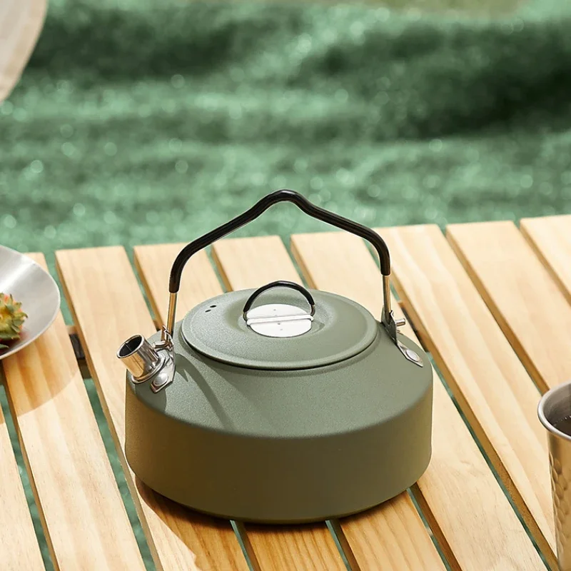 1L Portable Water Kettle Water Pot Teapot Coffee Pot Outdoor Travel Lightweight Kettle Outdoor Camping Picnic Pot Supplies