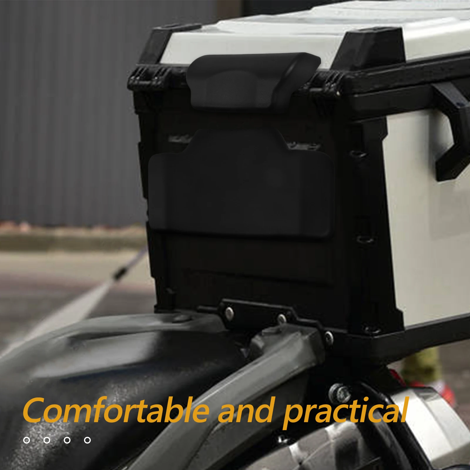 

Motorcycle Trunk Cushion PU Sponge Backrest Pad for Lumbar Support Comfortable Wear Resistant Universal Soft Seats Waist