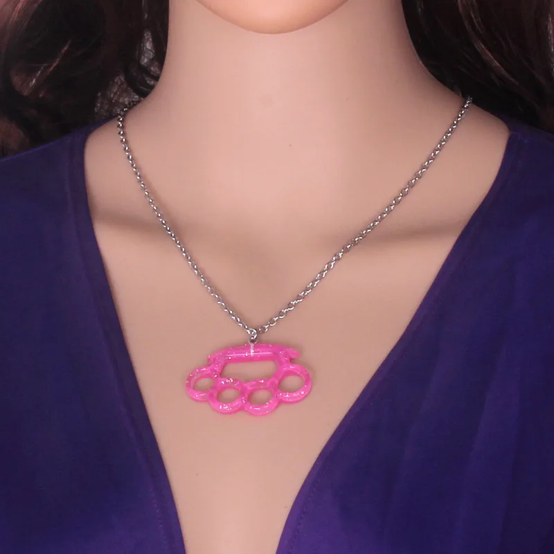 Small Niche Design, Sweet and Cool Style Necklaces, Spicy Girl Boxing Set Pendant Necklace, Subculture Boxing Necklace