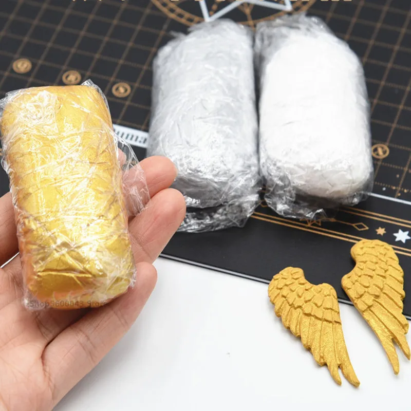 50g Ultralight Resin Mud Metallic Clay Gold Silver Slime DIY Doll Jewelry Headdress Accessories Armor Weapons Handmade