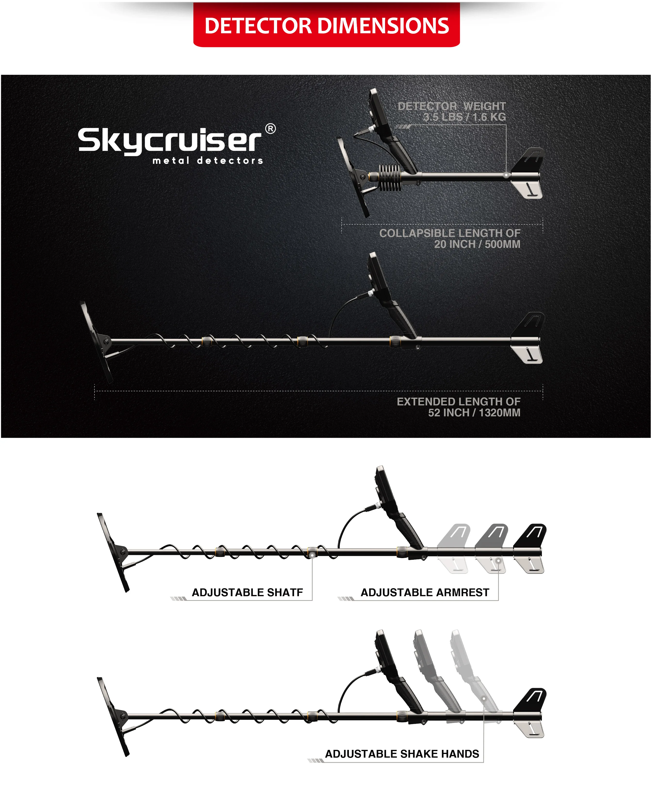 

Tianxun Skycruiser High Quality S63 Waterproof High Sensitivity Gold Metal Detector As A Good Metalldetektor Tool