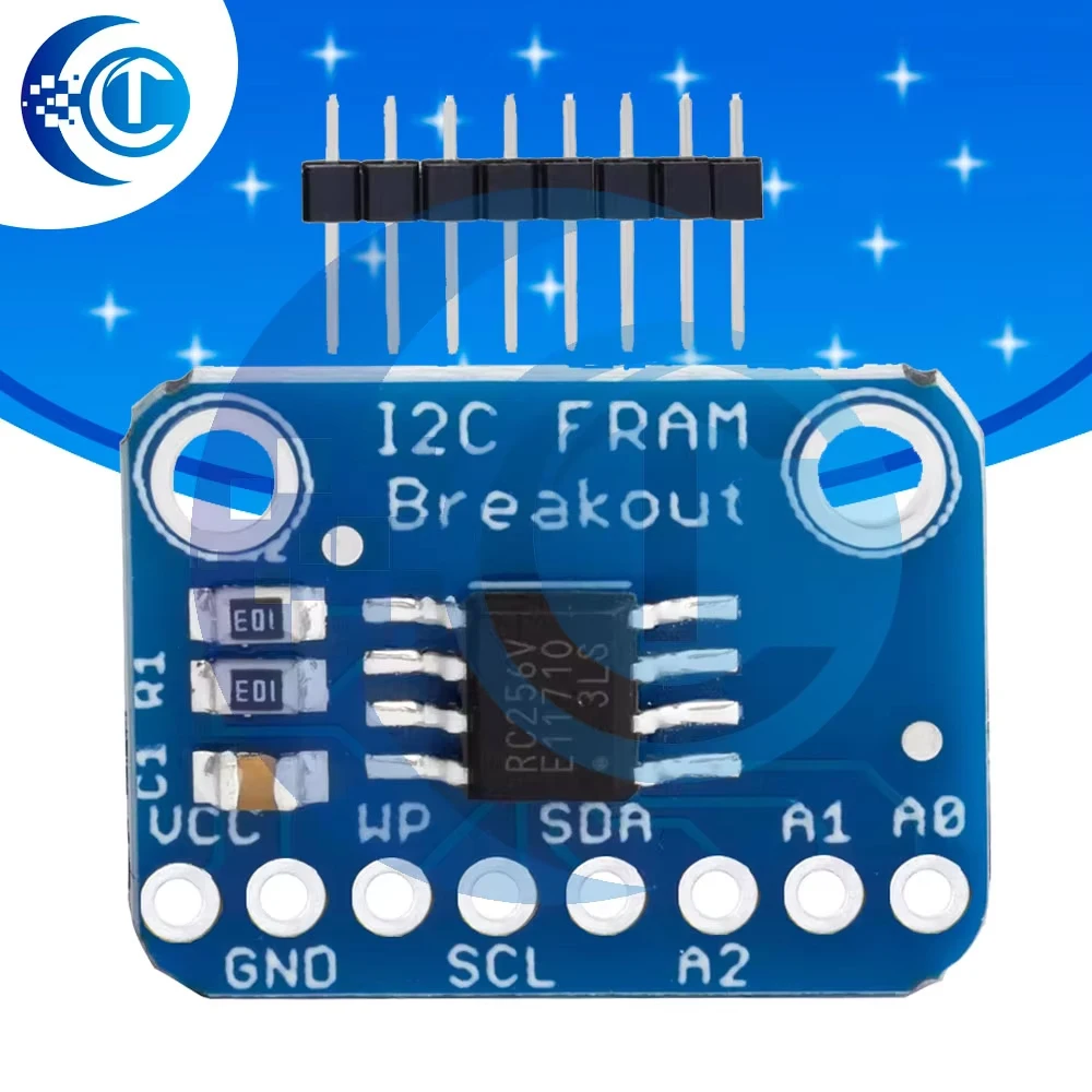 MB85RC256V Memory IC 32KB Development Tools I2C Non-Volatile FRAM Breakout Board Module for IoT Sensor Devices