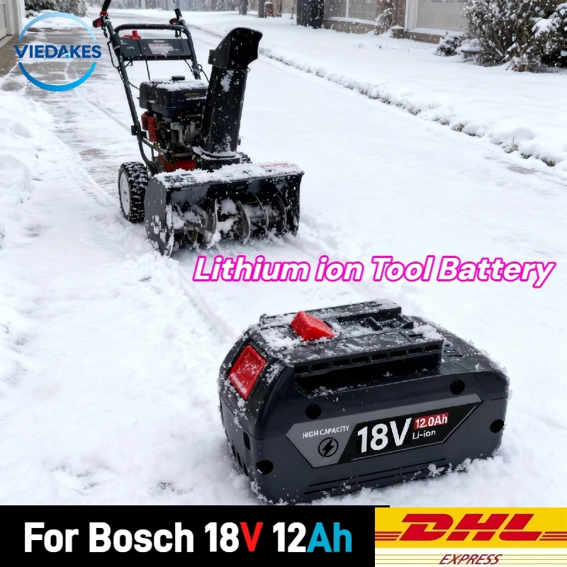 

100% viedakes 18v battery suitable for bosch akku 18v BAT619G BAT610 BAT610G 18v power tools w/Fuel Guage