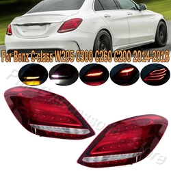 Tail Light Assembly Rear Turn Signal Light Brake Reverse Lamp For Mercedes Benz C Class W205 C300 C350 C180L C200L 2014-2018