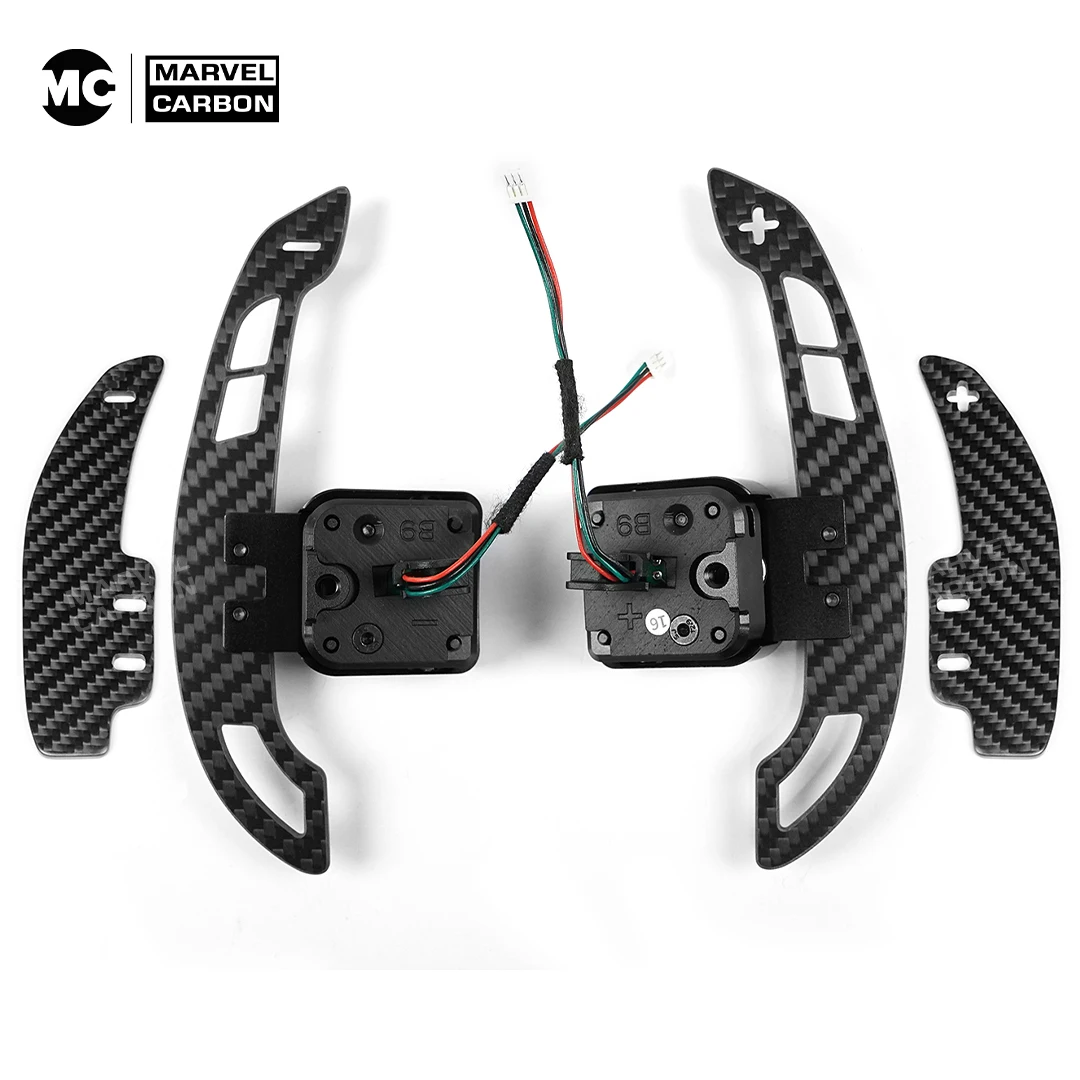 MC Fif for AUDI B9 B9.5 A1 A2  A3 A4 A5  A6  A7 A8 Q2 Q3 Q4 Q5 Q7 Q8 Carbon Fiber Magnetic Paddle Shift with Spare Paddle Pads