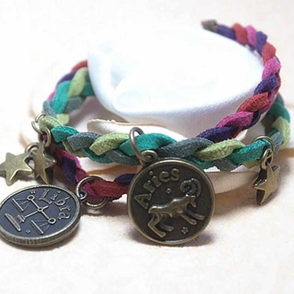 

36 шт. подвесок-талисманов из сплава в форме монеты с изображением знаков зодиака, для самостоятельного изготовления украшений: ожерелий, браслетов, серег