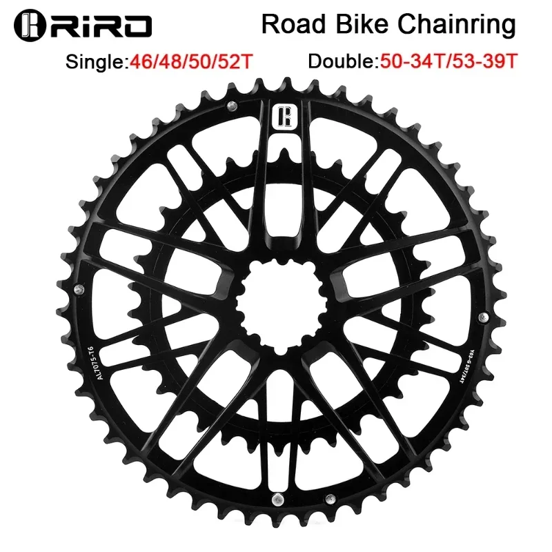 RIRO Road Bike Chainring CNC Direct Mount Narrow Wide Chainwheel 7075-T6 for Singles or Double  Disc Bicycle Disc MTB  parts