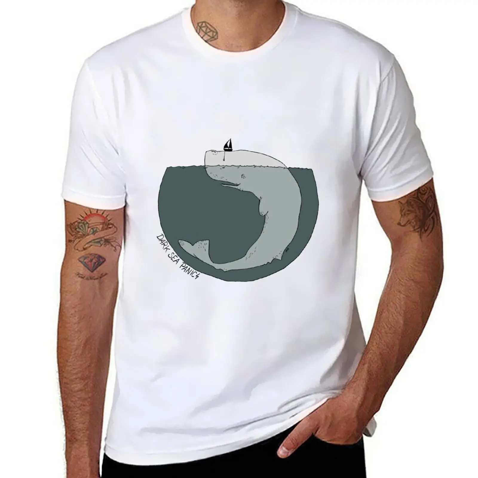 

Dark Sea Panic - Kazoo Requiem For The Whales T-Shirt man t shirts for men t shirt man cotton T-shirt