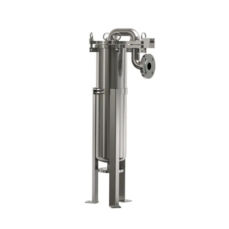 New Single Bag Filter-high-flow Stainless Steel 304/316 Liquid Filtration Housing 5um Particle Removal for Industrial