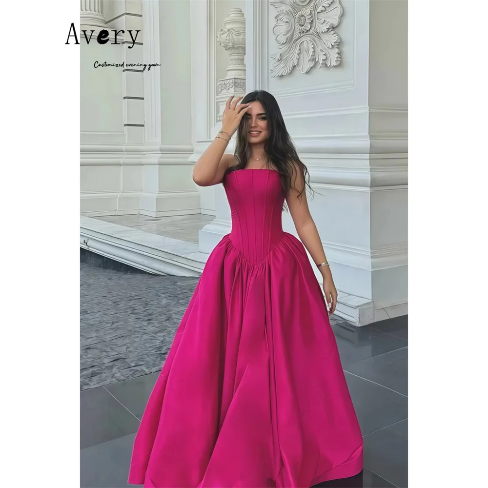 Avery Custom Rode Off-shoulder A-lijn Avondjurken Vrouw Elegante Feestjurken voor Vrouwen Luxe Dames Avondjurken Jurk
