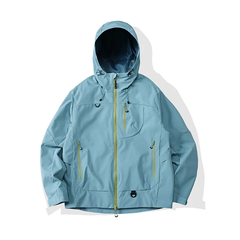 Women's Outdoor Down Jacket for Autumn Winter Windproof Water-repellent Functional Coat Men's Outdoor Hooded Mountaineering Suit