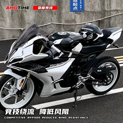 For CF 450SR 450srs  black white standing sports windshield fixed wing lower lip modified motorcycle accessories