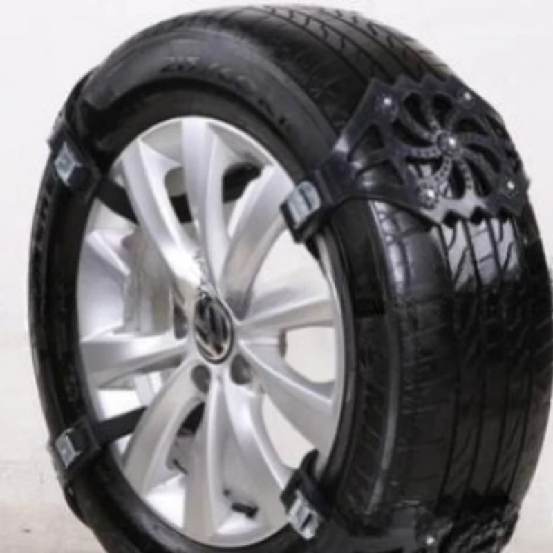 Snow quick loading and unloading emergency cold-resistant wear-resistant buckle type self-driving emergency chain snow chain