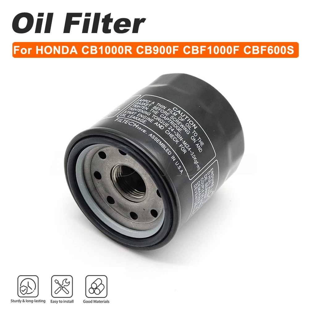Oil Filter Spare Parts For HONDA CB1000R CB900F CBF1000F CBF600S CBR1000RR CBR600F CBR600RR CB500F CB500X CBR500R CBR600F4I