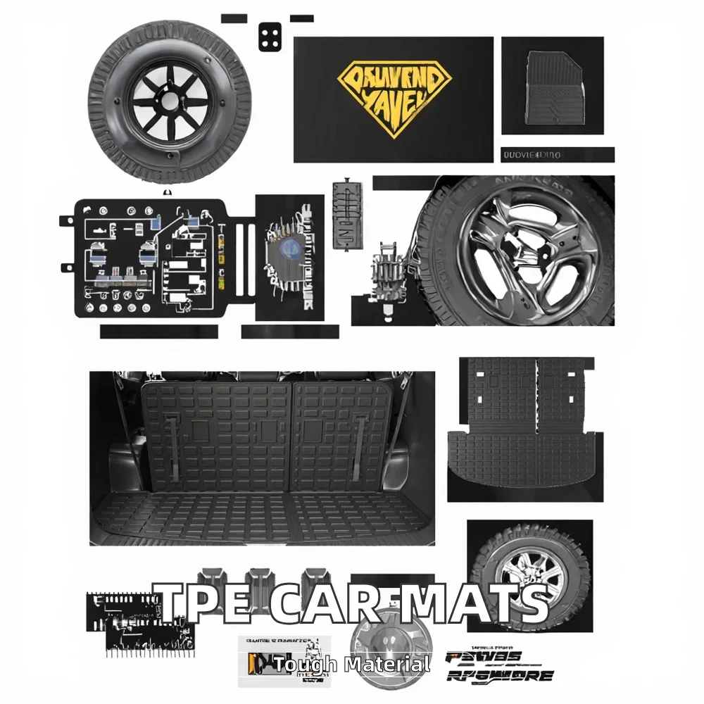 Wholesale Custom Fit TPE Material Universal Car Floor Mats Rear Position OEM Service