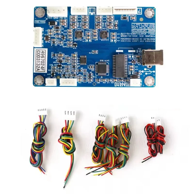 ABJY-M3 Plus Controller Main Mother Board System Includes Cables For Co2 Engraver Cutter Machines- K40 3020 4030 Compatible