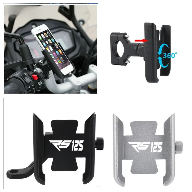 Motorcycle Handlebar Mobile Phone Holder GPS Stand Bracket FOR APRILIA RS125 RS 125 RS rs 125 1996-2025 2024 2023 2022 2021 2020