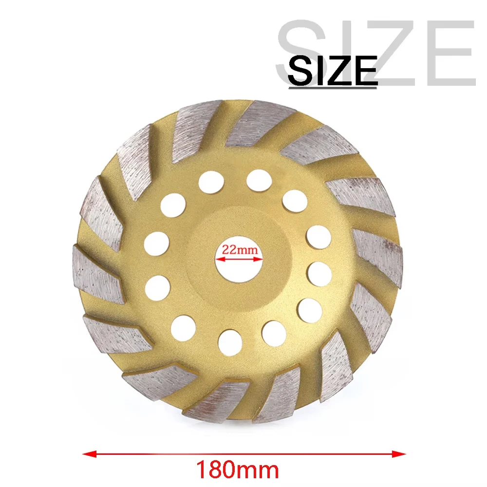 80/100/125/150/180 mm Diamantsegment-Schleifbecher-Radscheibe für Beton, Granit, Stein, Keramik, Schleifscheibe, 1 Stück
