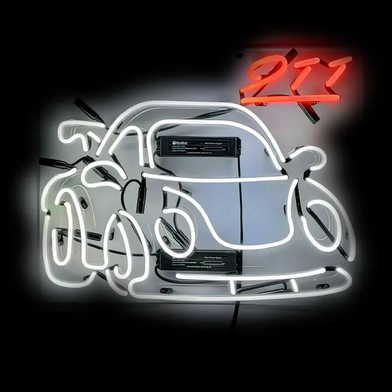 Neon Sign Fashion Car Handmade Glass Neon Tube Beer Car Club Restaurant Wall Decor Man Cave Window Party Indoor Art Light Arcade