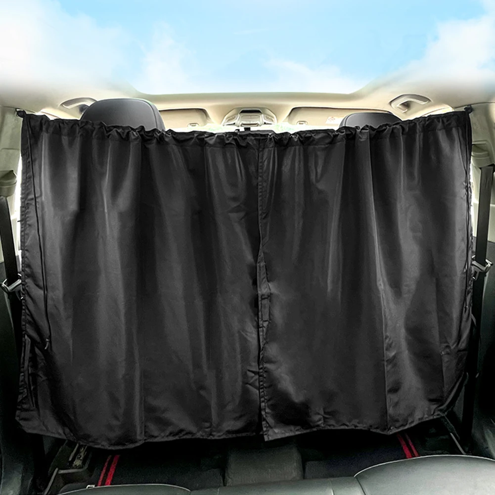 

Partition Protection Curtain Universal Car Rear Shading Curtain Protects Privacy for Kids Baby Travel Camping Sleeping