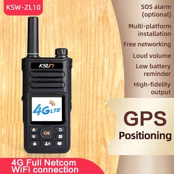 KSUN ZL10 Zello Walkie Talkie Handy Long Range 4G GPS Wifi Blue tooth Mobile Ham Radio Two Way Radio Walkie Talkie 100km