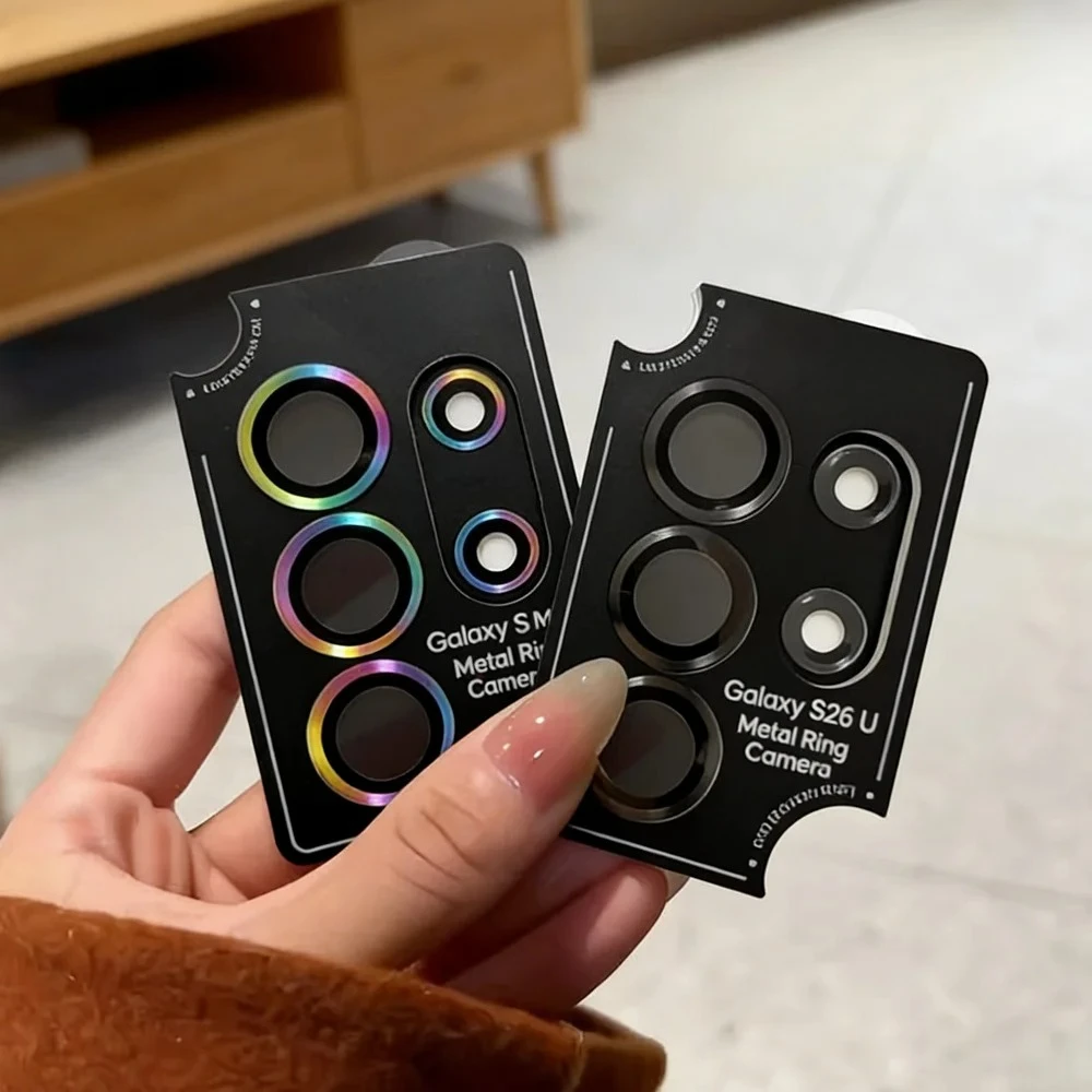 Camera Metal Lens Ring Glass Case for Samsung Galaxy S26 Ultra S25 Plus Z Fold 8 Flip 8 Camera Lens Screen Protector Lens Cover