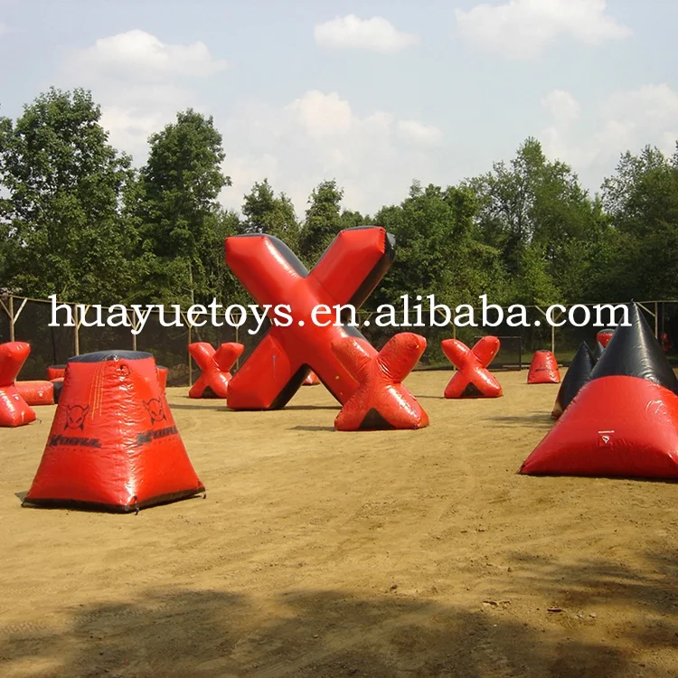 Factory Direct Selling Cheap Inflatable Paintball Bunkers Speedball Shooting Games Obstacles Bunker Barriers