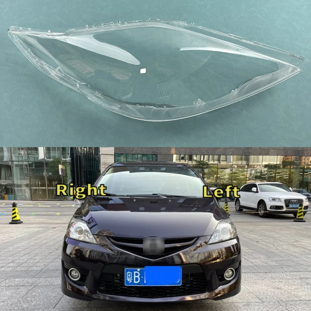 

For Mazda 5 M5 2008 2009 2010 Front Headlight Cover Transparent Mask Headlamp Lamp Shell Replace Original Lampshade Plexiglass