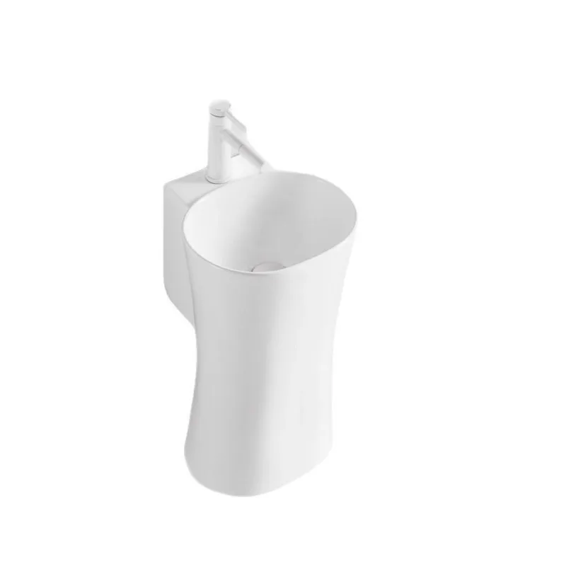 

Creative wall-mounted suspended wash basin, small household balcony bathroom ceramics