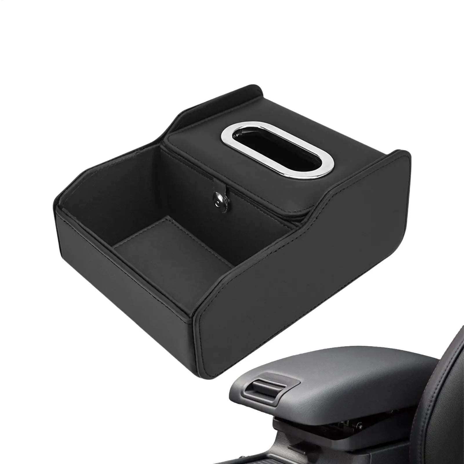 

Car Armrest Organizer Precise Fit Easy Installation Compartmented Car Interior Storage Box For Armrest For Keys Sunglasses Cards