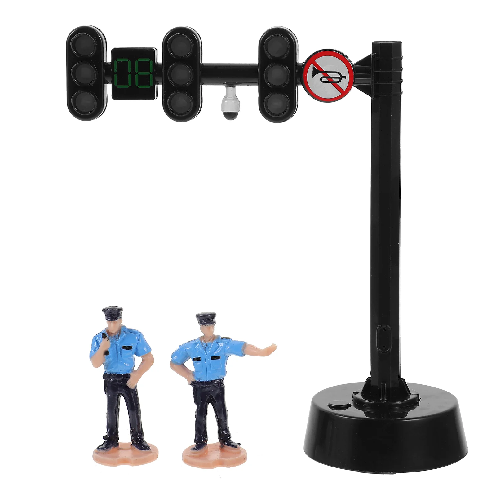 

Traffic Light Kids Lamp Toy Newborn Girl Essentials Vehicle Road Sign Stop Model Mini Signs