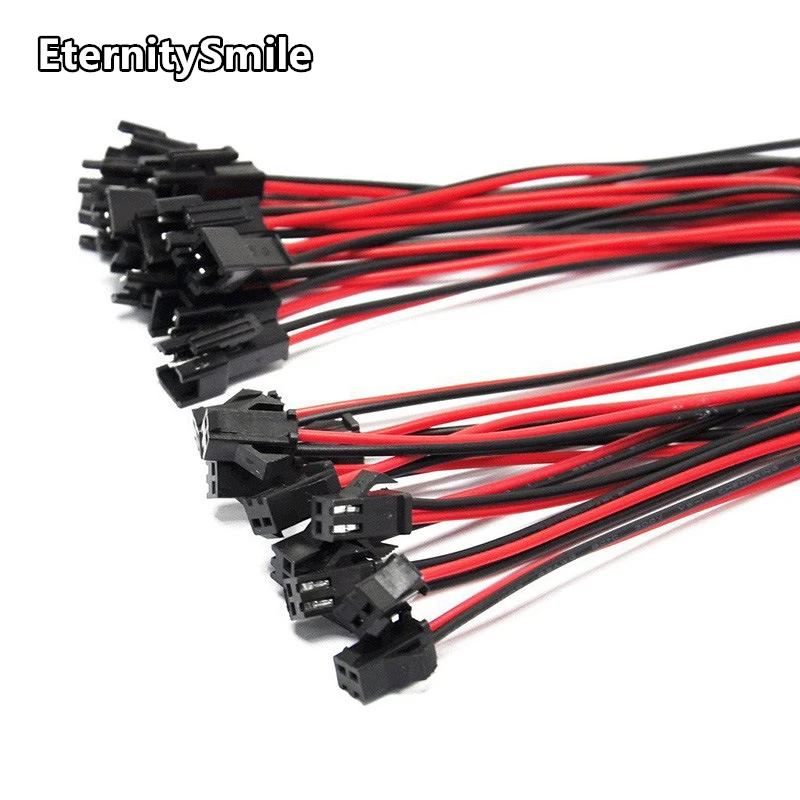 Custom Battery Cable Harness Jst Sm2.54 Pitch 2pin Male To Female Terminal Connector Wire Cable Harness