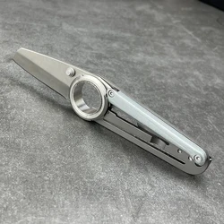 Outdoor Mini Pocket Knife Keychain Portable Paring Folding Self Defense Knife Tactical Survival Hunting Camping Knife EDC Tools