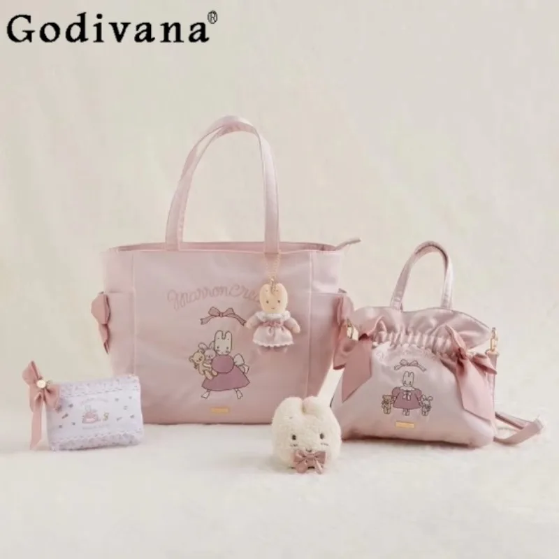 

2026 New Japanese Original Sweet Cartoon Cute Girl Handbag Storage Cosmetic Bag Daily Casual Versatile Shoulder Bags