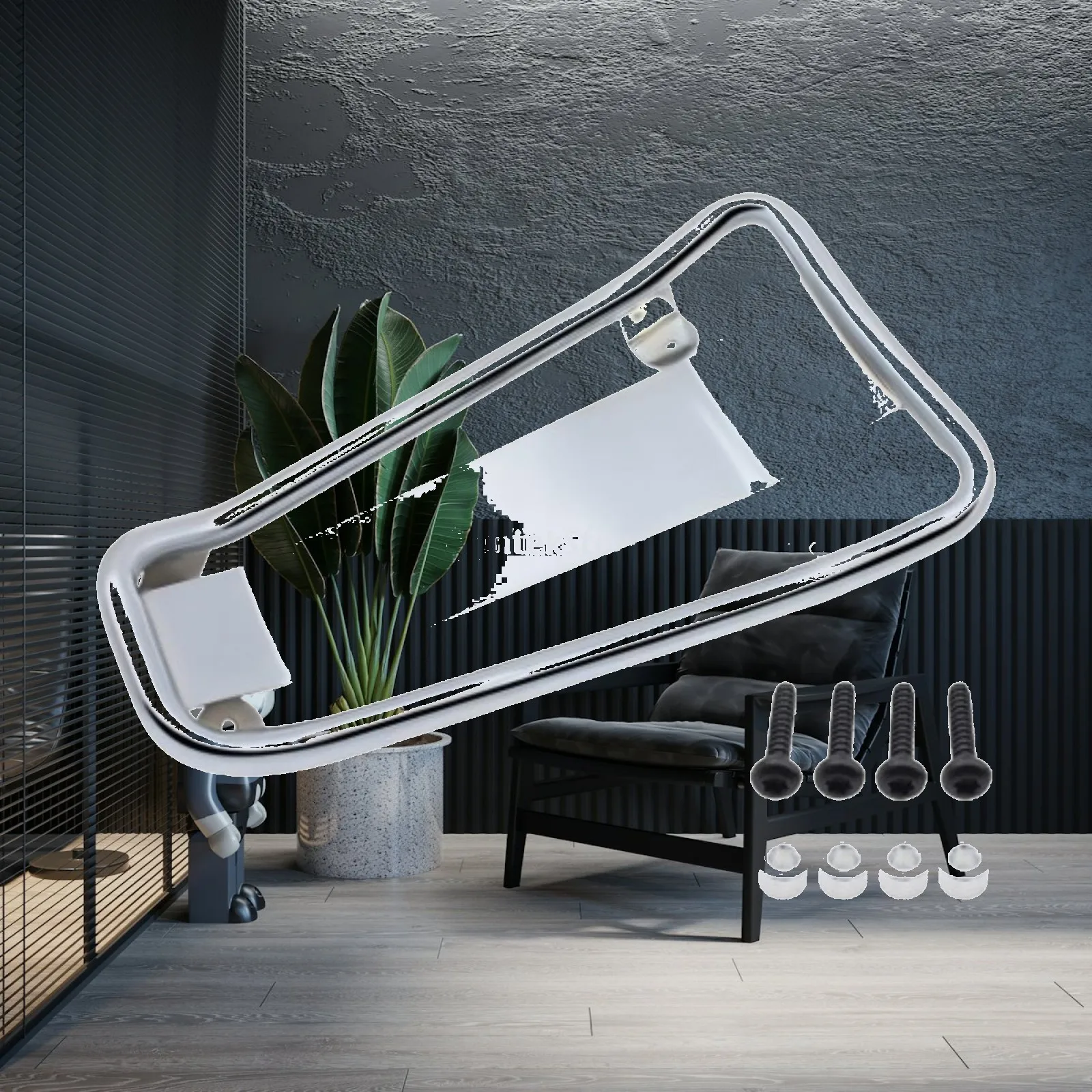 

Motorcycle Luggage Rack Foot Pedal Rack Portable Spare Parts Direct Replaces Easy to Install Support Bracket Accessories