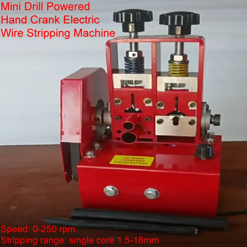 Mini Portable Hand Crank Wire Stripping Machine Electric Copper Aluminum Cable Scrap Recycle Alloy Steel Peeler