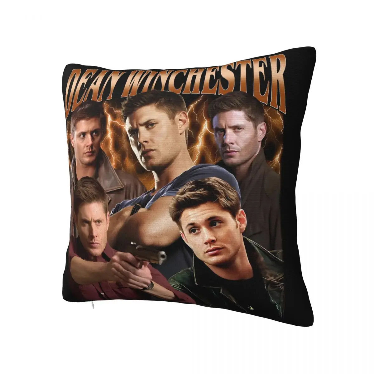 Dean Winchester Supernatural Pillowcase Soft Fabric Cushion Cover Decorations Throw Pillow Case Cover Home Square 18