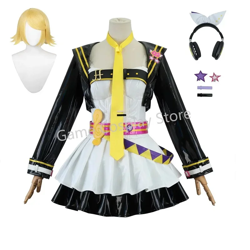 Mikuu Anime Rin Len Cosplay Costume Kagamine JK Uniform Role Playing for Halloween Party Women Game Figures