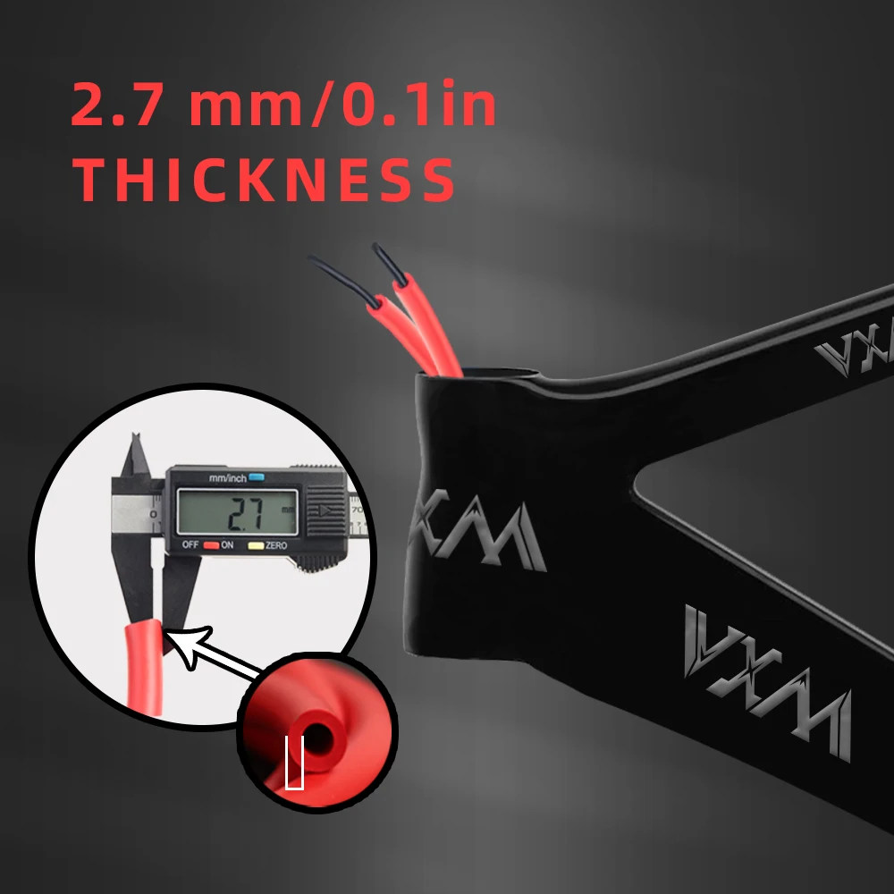 VXM 내부 케이블 라우팅 키트 세트, 산악 자전거 MTB 로드용, 자전거 프레임, 내부 라인 하우징 댐퍼, 1.7m