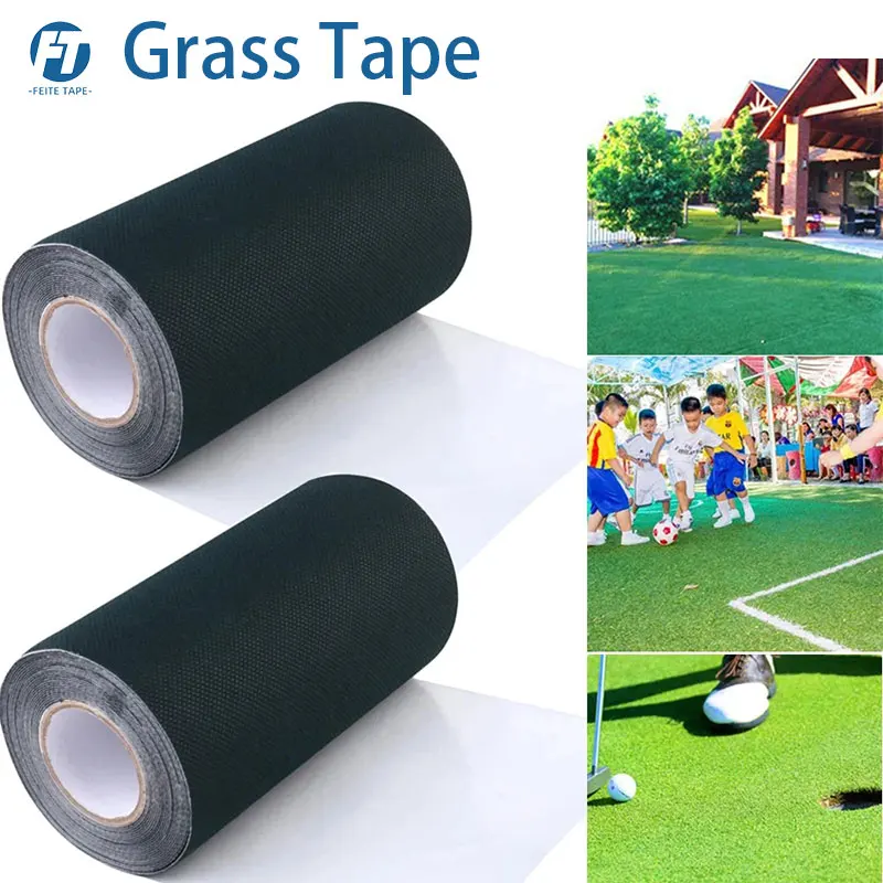 2025 جديد غير المنسوجة العشب الاصطناعي التماس الشريط الحديقة اتصال الشريط حديقة السجاد وضع خياطة محاكاة اتصال أشرطة