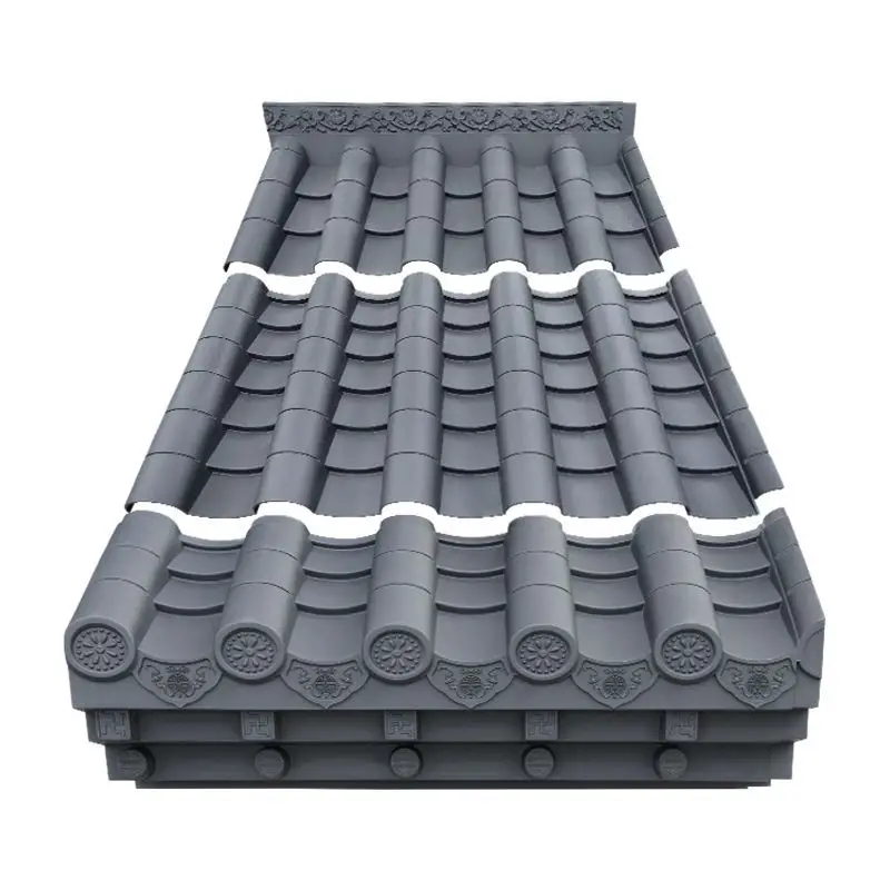 

Door head watt thick eaves with baseplate lap resin tile decoration