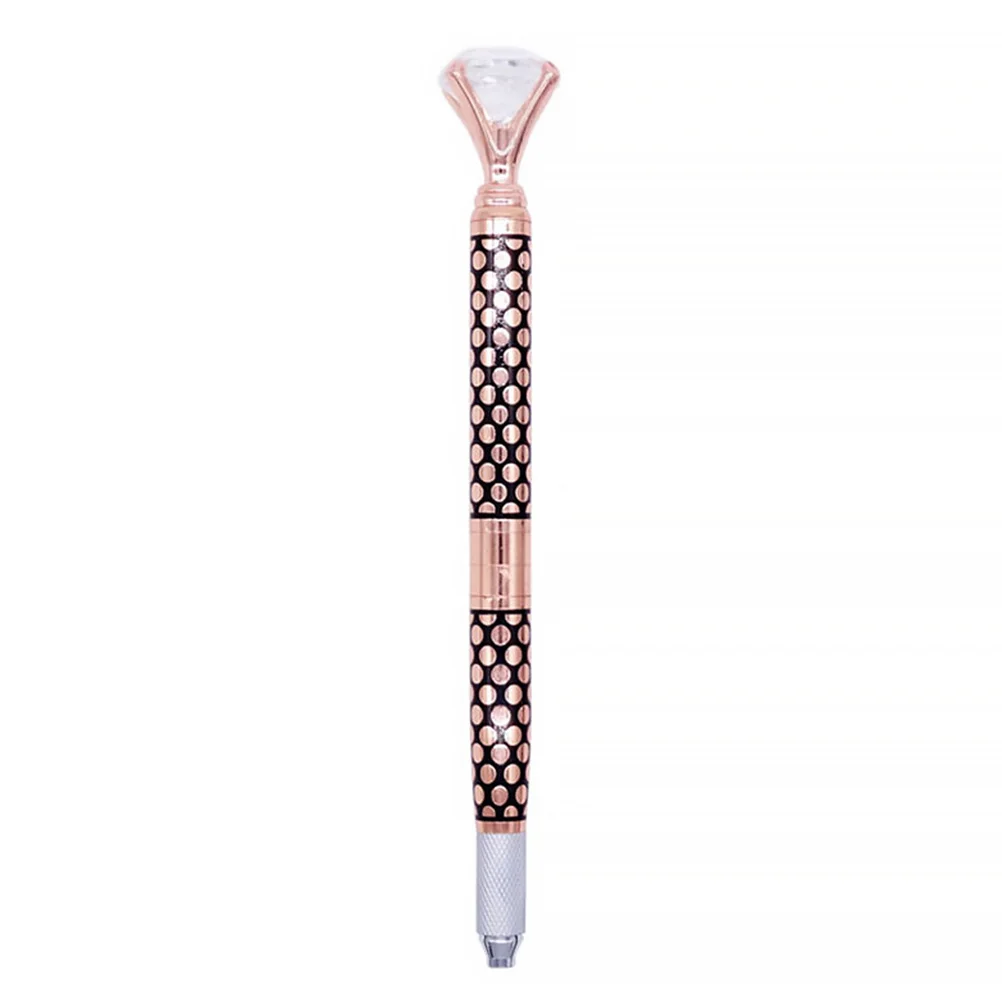 

Microblading Pen 3 Head Needles Eyebrow Embroidery Makeup Supply Anti Rust Smooth Grip Natural Looking Gift Eyebrow Pen
