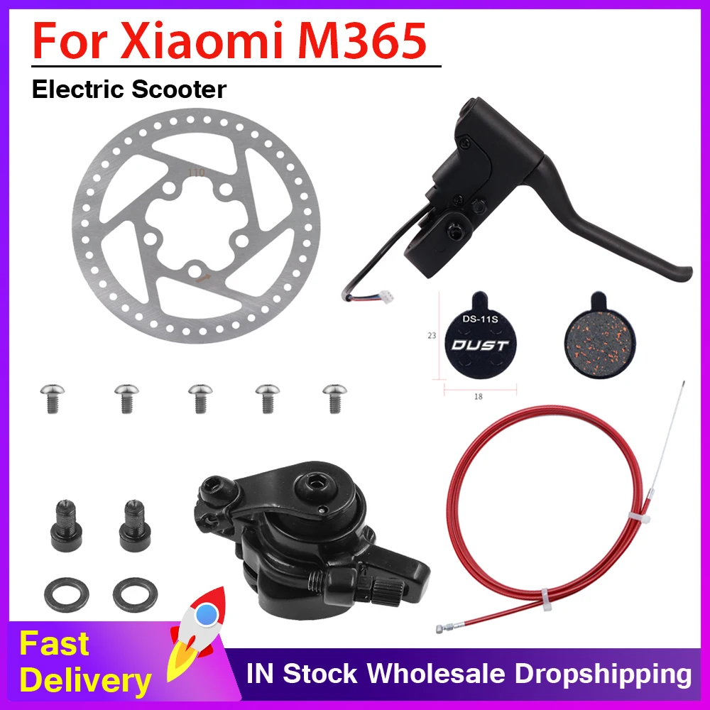 Hydraulic Brakes Disc Piston Brake Lever Disk Break Cabel Set for Xiaomi Mijia M365 Electric Scooter 110mm Disc Brakes Parts